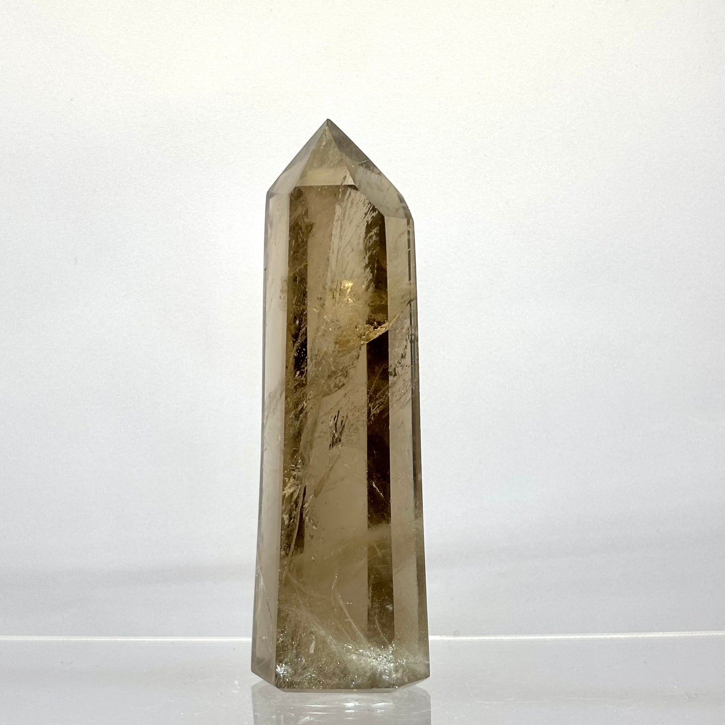 Røgkvarts poleret spids 10,7 cm | nr. 2 Røgkvarts poleret spids 10,7 cm | nr. 2