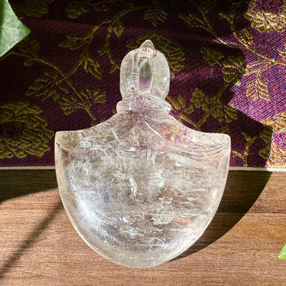 Kartika Vajra Dorje | håndskåret Himalaya Bjergkrystal | 8,8 cm