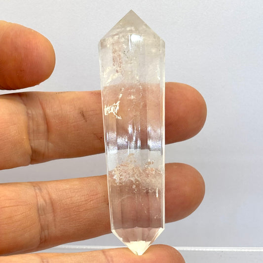 Billede af Vogel-cut Himalaya bjergkrystal | 12 facetter | 7,7 cm
