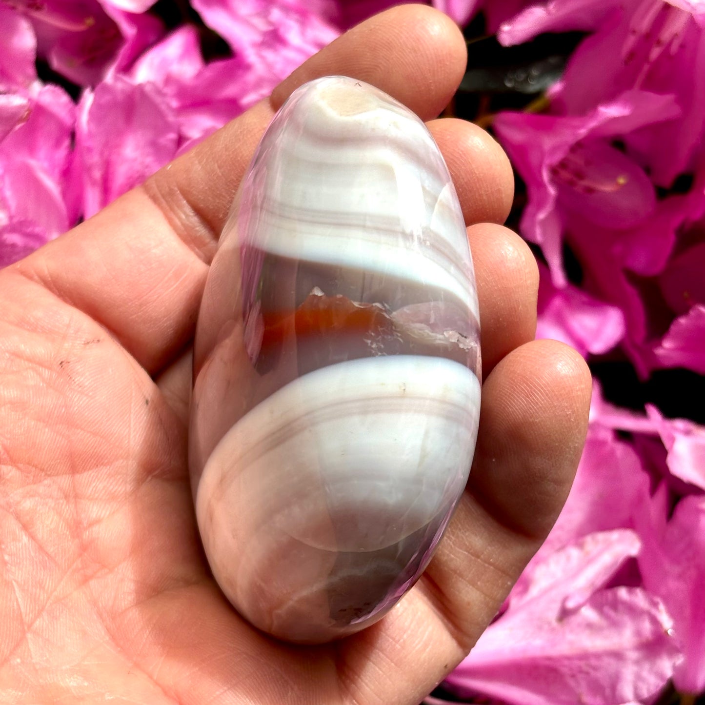 Sashe Agat palmstone 7 cm Sashe Agat palmstone 7 cm