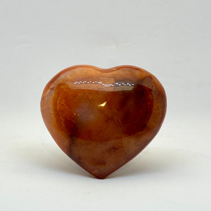 Karneol Hjerte - 7 cm