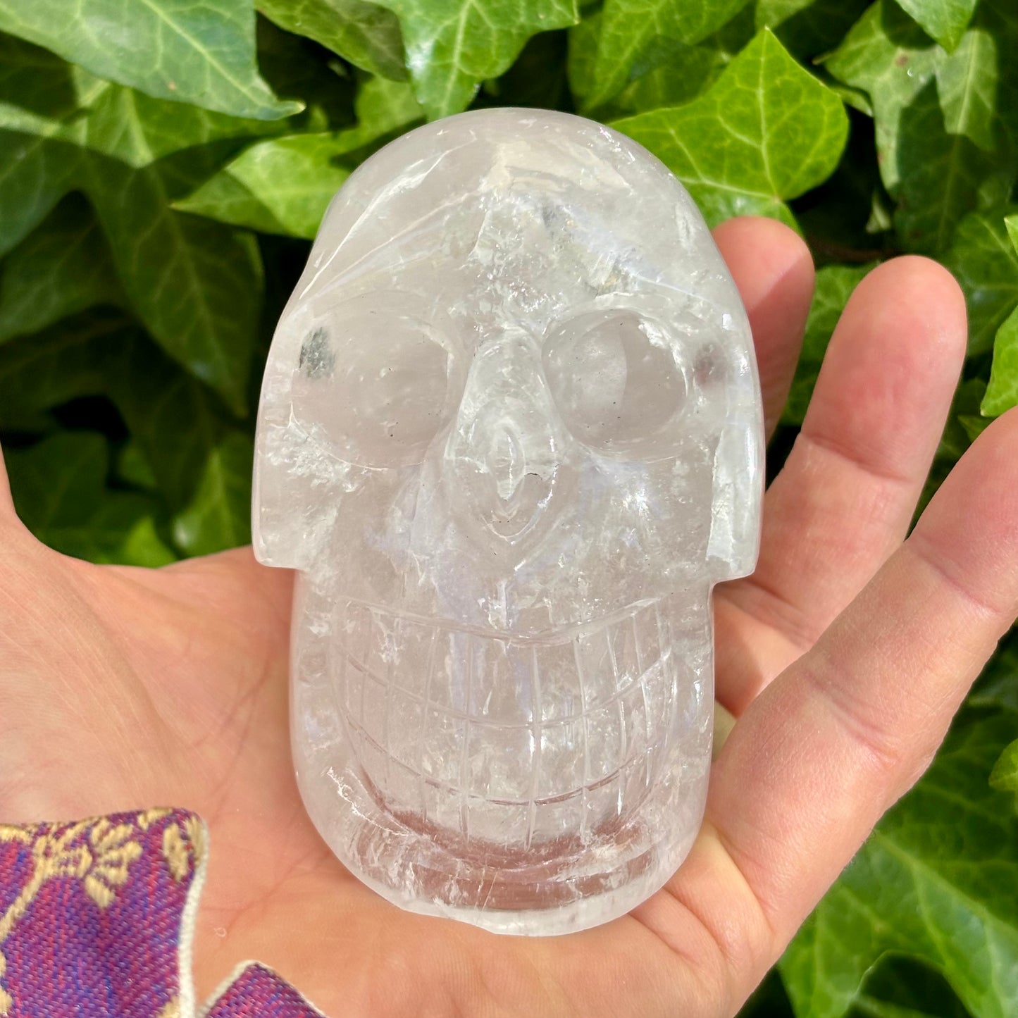 Krystal kranie | håndskåret | Himalaya Bjergkrystal | 10,8 cm Krystal kranie | håndskåret | Himalaya Bjergkrystal | 10,8 cm