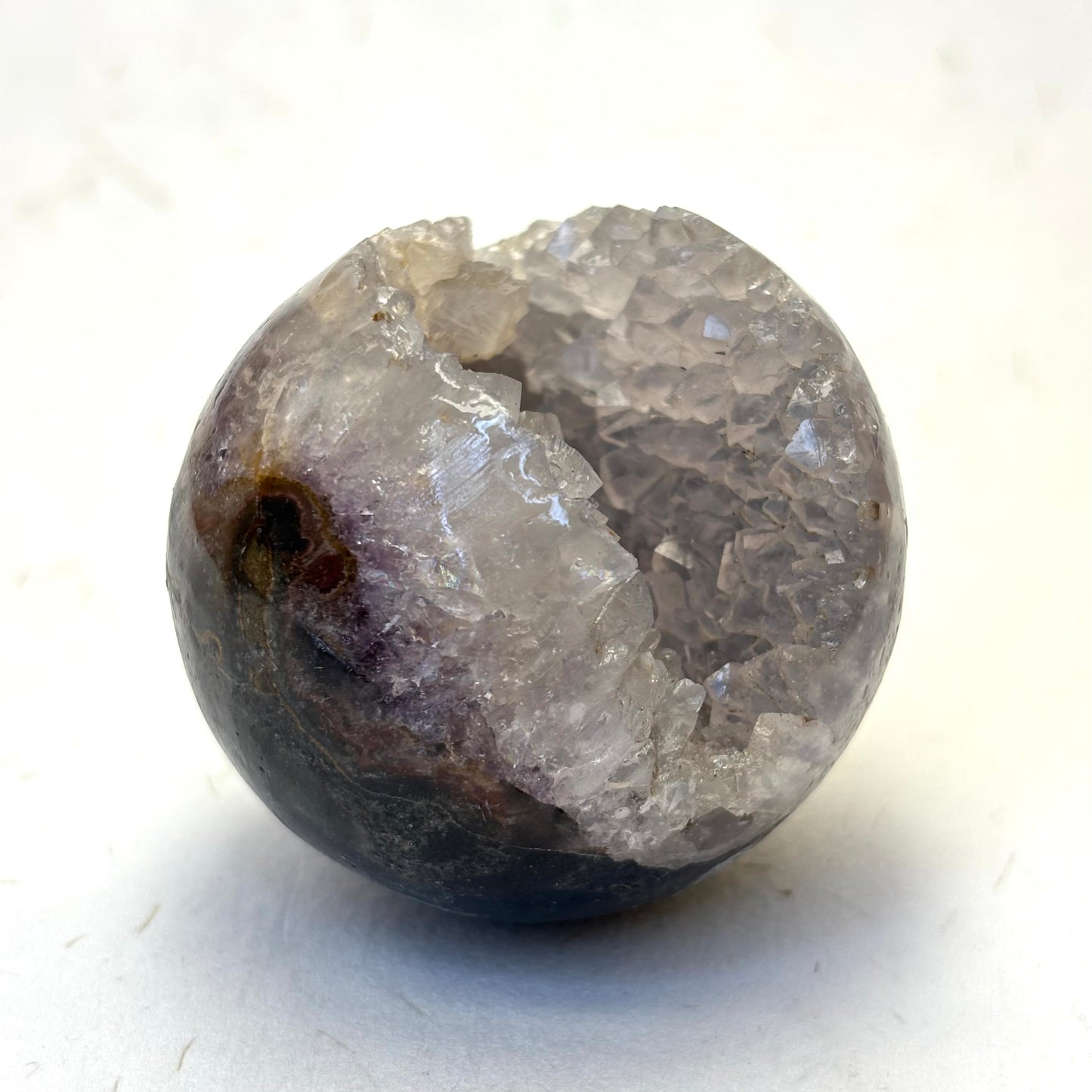 Ametyst / kvarts kugle m. Grotte - 5 cm | nr. 12 Ametyst / kvarts kugle m. Grotte - 5 cm | nr. 12