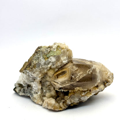 Brandberg bjergkrystal skeletal termineret i matrix 10 cm | nr. 2