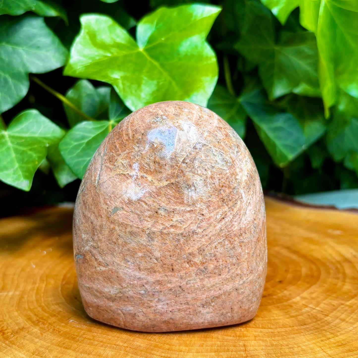 Fersken Månesten skulptur 9 cm Fersken Månesten skulptur 9 cm