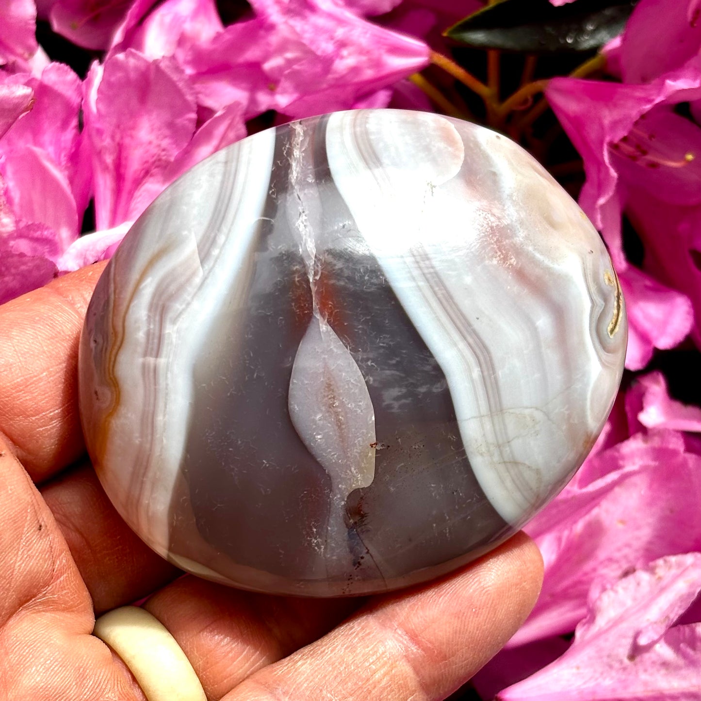 Sashe Agat palmstone 7 cm Sashe Agat palmstone 7 cm