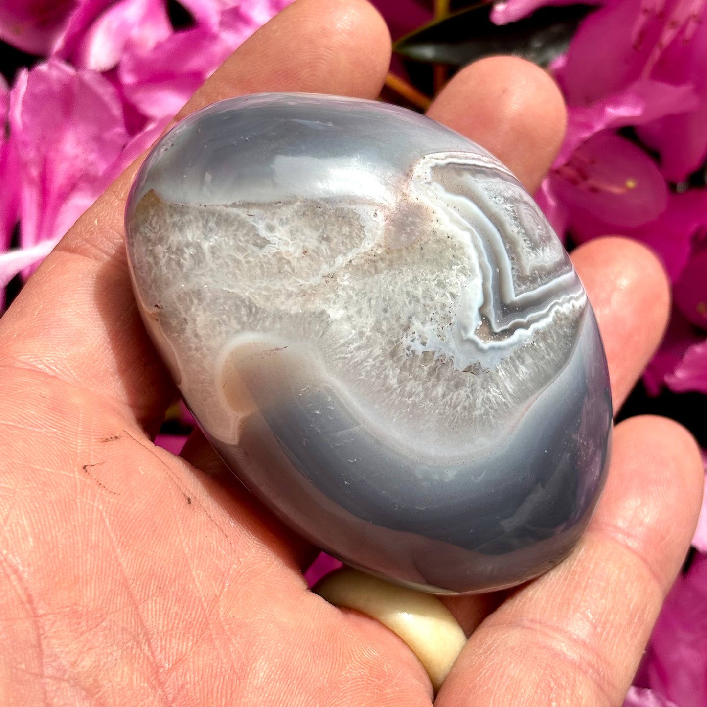 Sashe Agat palmstone 7,5 cm Sashe Agat palmstone 7,5 cm