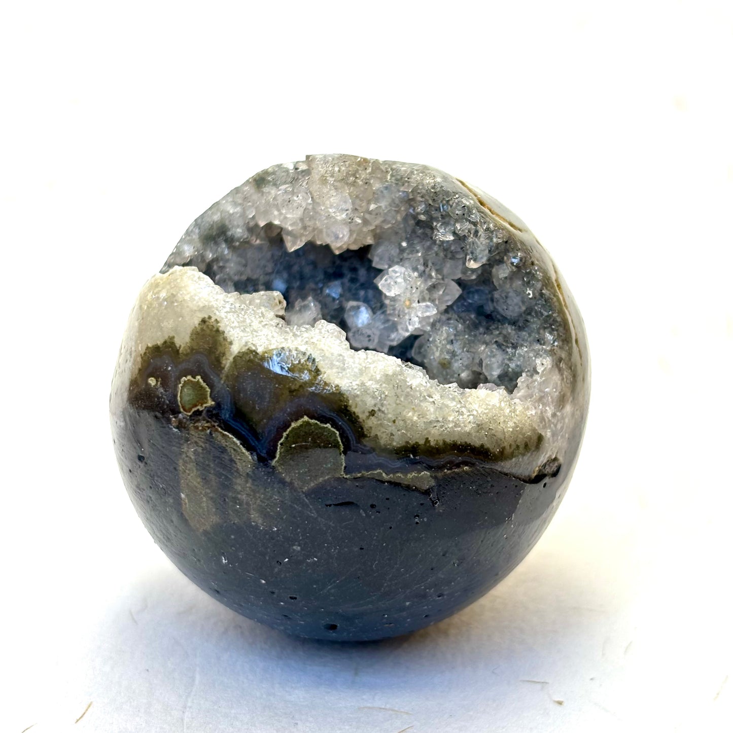 Kvarts kugle m. Grotte - 4,8 cm | nr. 15 Kvarts kugle m. Grotte - 4,8 cm | nr. 15