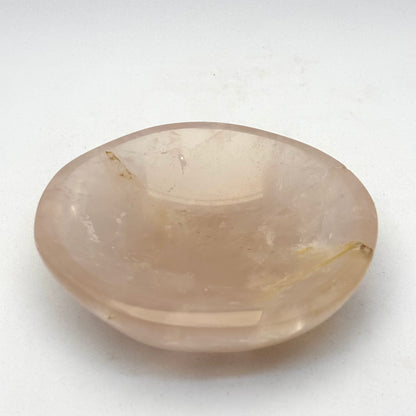 Oval rosakvarts skål 7,5 cm | nr. 6