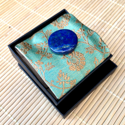 Turquoise Gold Flowers - Intention Wristband