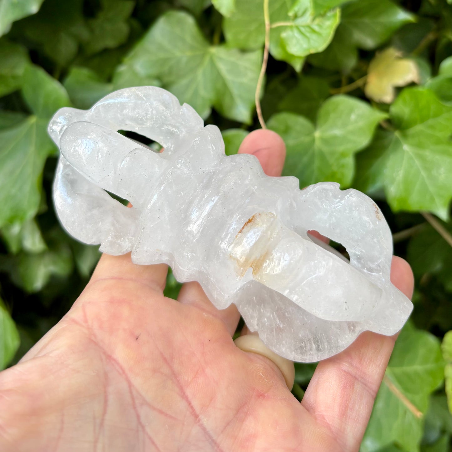 Vajra Dorje | håndskåret | Himalaya Bjergkrystal | 13,5 cm Vajra Dorje | håndskåret | Himalaya Bjergkrystal | 13,5 cm