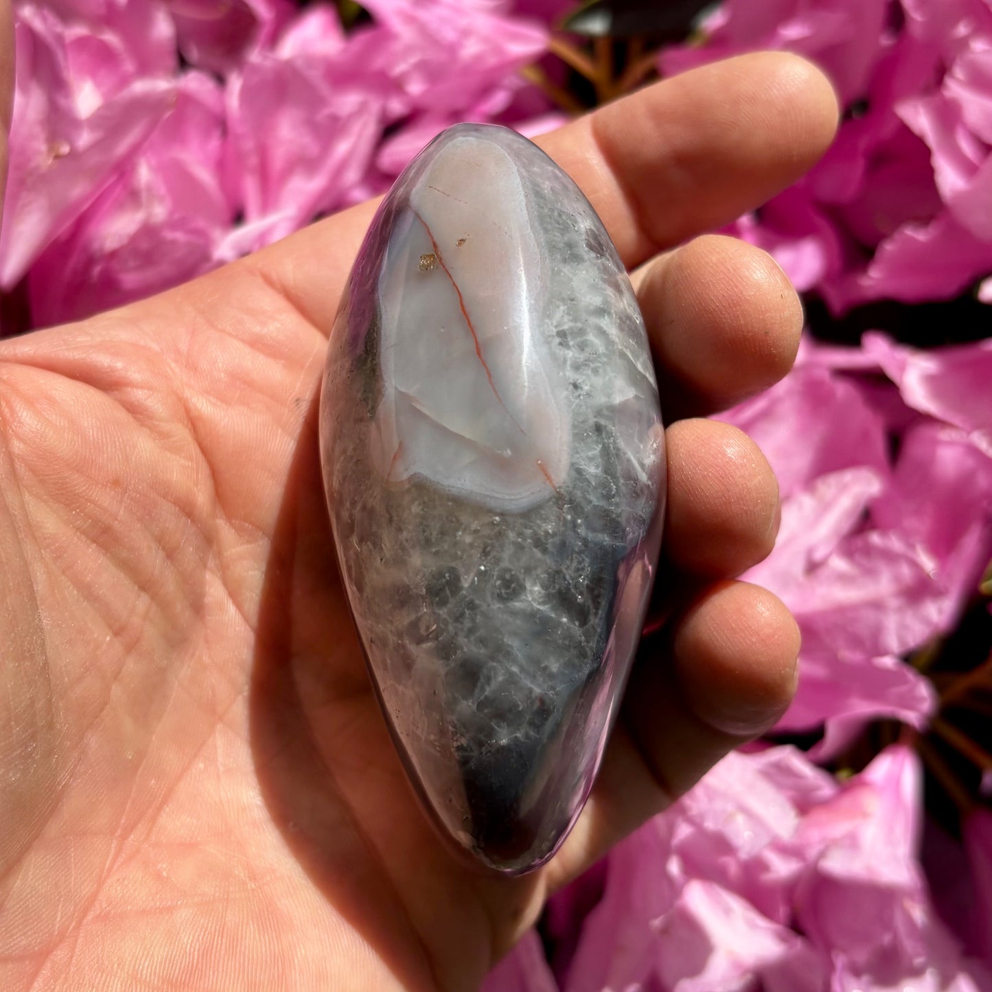 Sashe Agat palmstone 9 cm Sashe Agat palmstone 9 cm