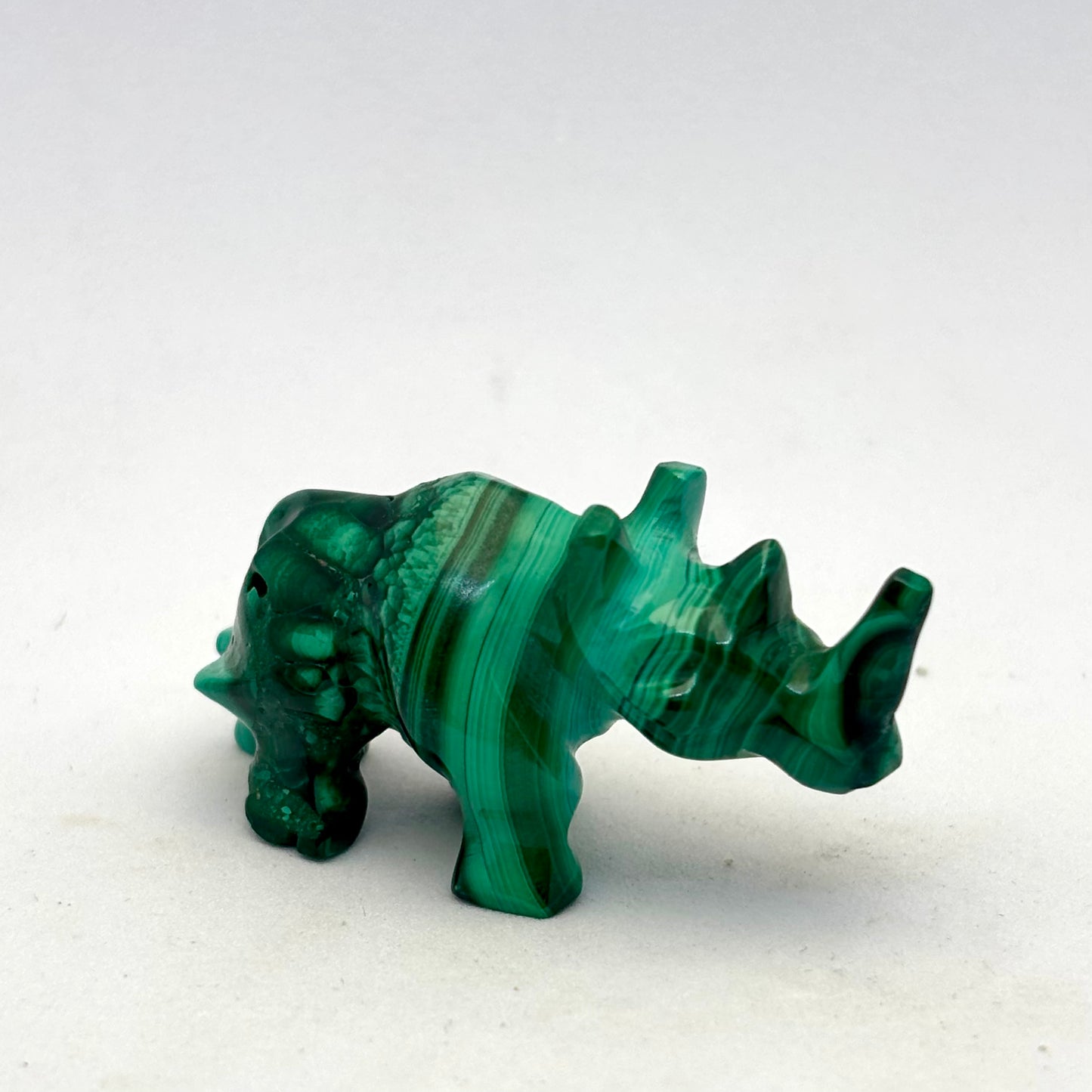 Malakit næsehorn 5 cm | nr 1 Malakit næsehorn 5 cm | nr 1