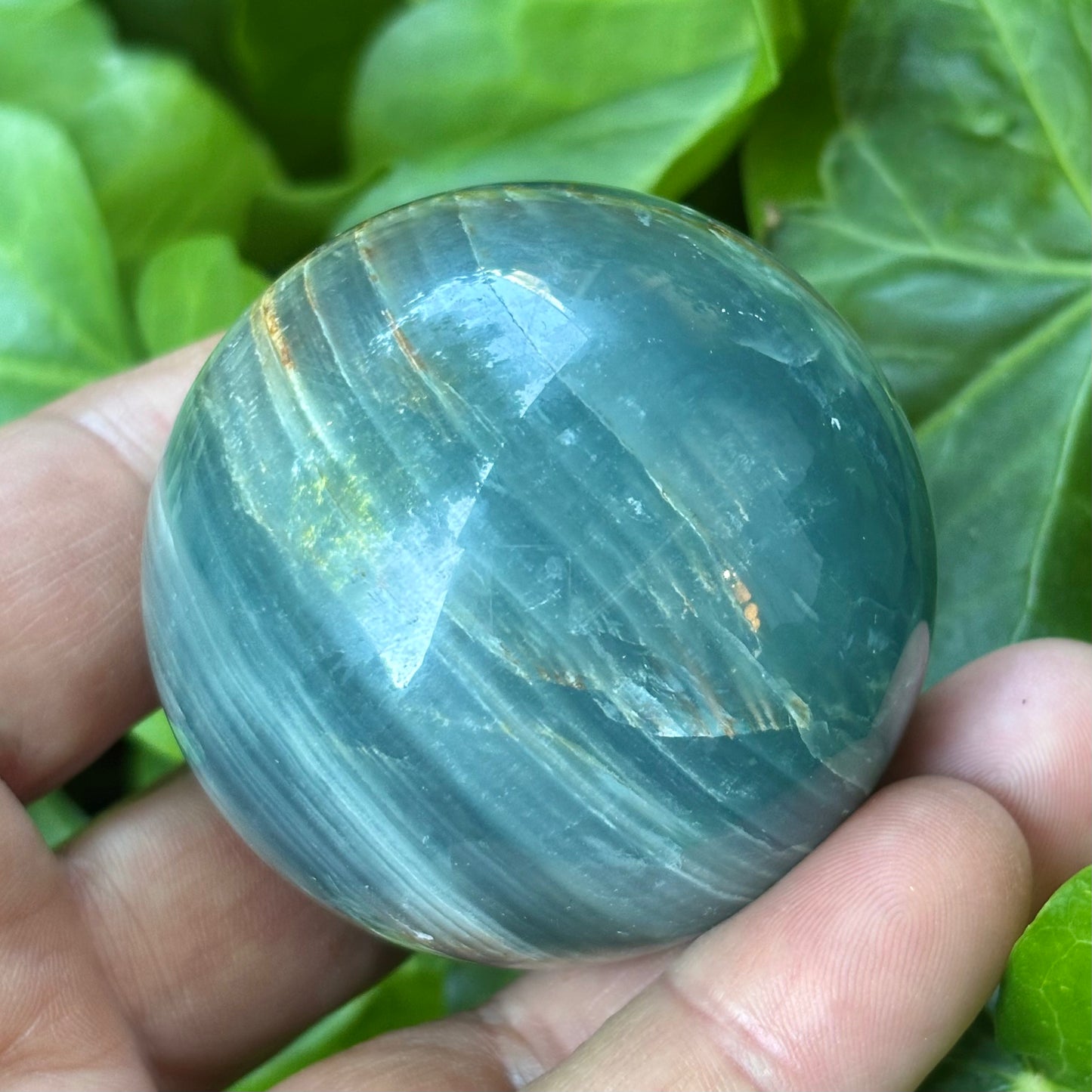Blue onyx kugle - 5,5 cm | nr. 1 Blue onyx kugle - 5,5 cm | nr. 1
