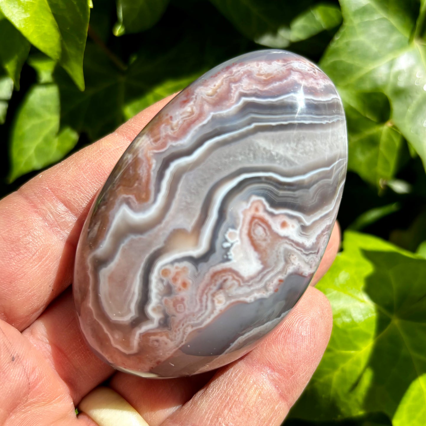 Sashe Agat palmstone 7 cm Sashe Agat palmstone 7 cm