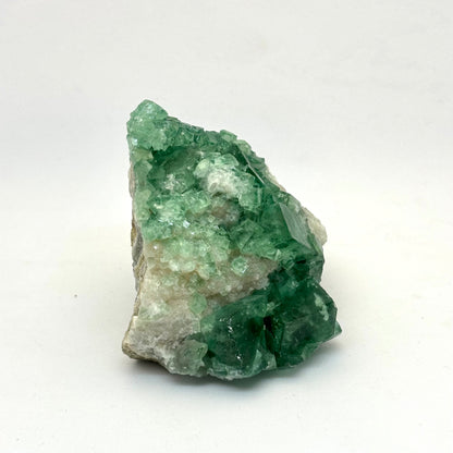 Kubisk grøn fluorit klynge - 6 cm