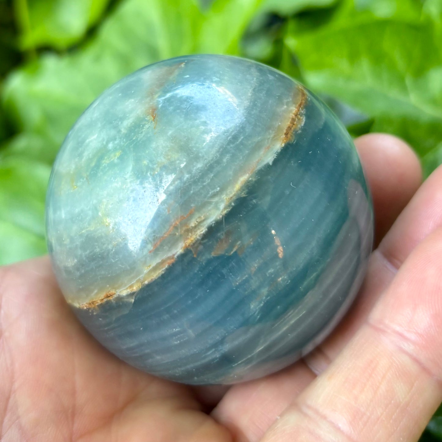 Blue onyx kugle - 6 cm | nr. 6 Blue onyx kugle - 6 cm | nr. 6