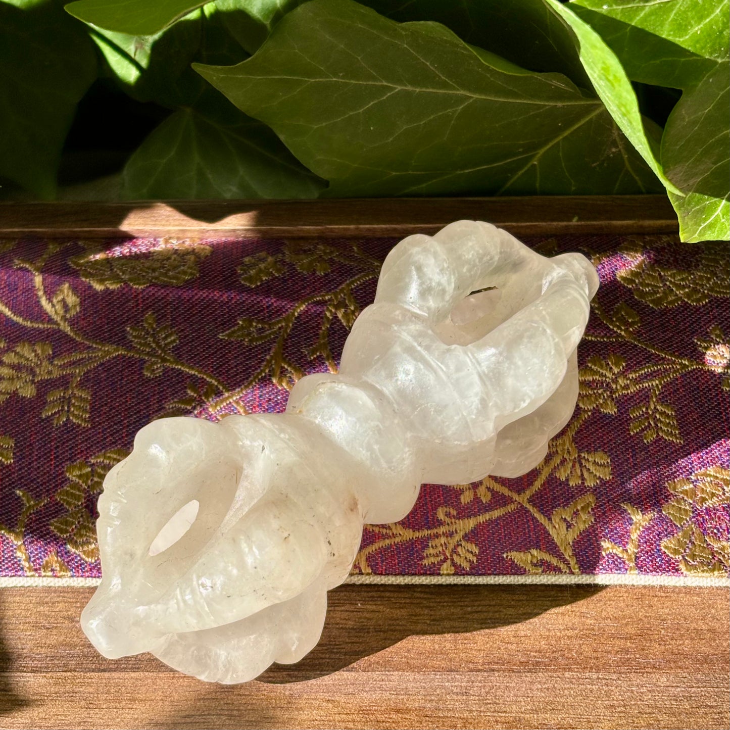 Vajra Dorje | håndskåret | Himalaya Bjergkrystal | 11 cm Vajra Dorje | håndskåret | Himalaya Bjergkrystal | 11 cm