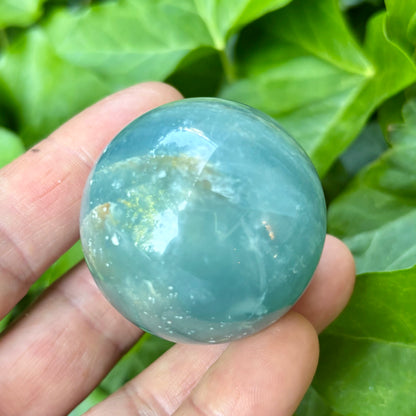 Blue onyx kugle - 4,5 cm | nr. 3