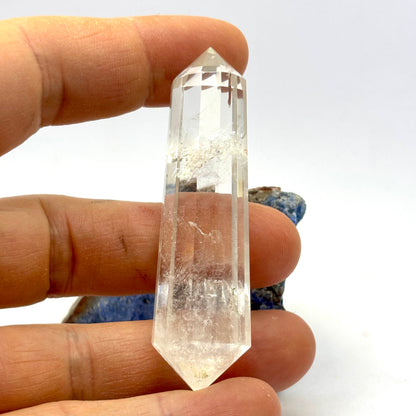 Vogel-cut Himalaya bjergkrystal | 12 facetter | 7,7 cm
