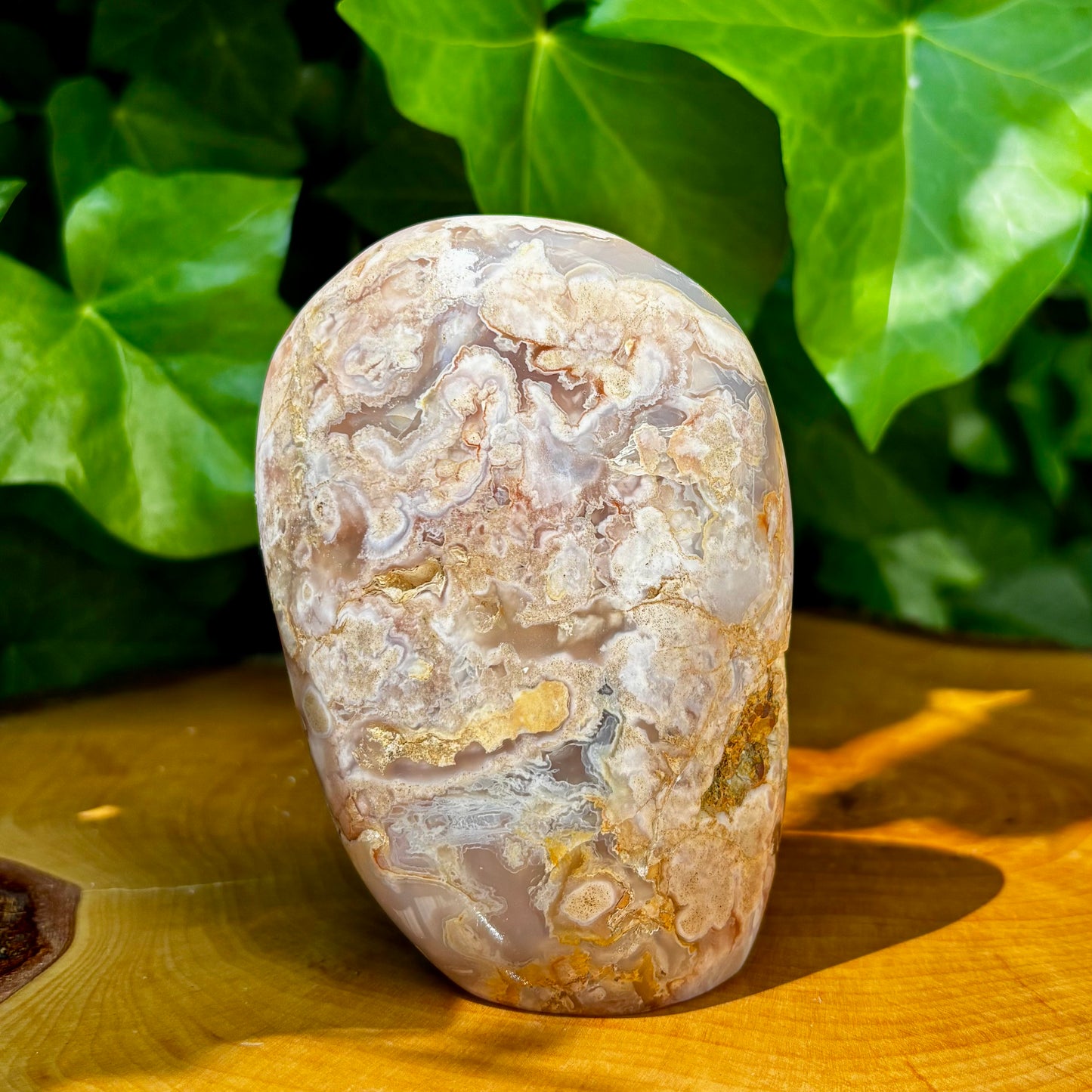 Blomsteragat skulptur 11 cm Blomsteragat skulptur 11 cm