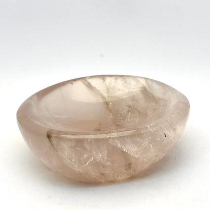Oval rosakvarts skål 8 cm | nr. 5