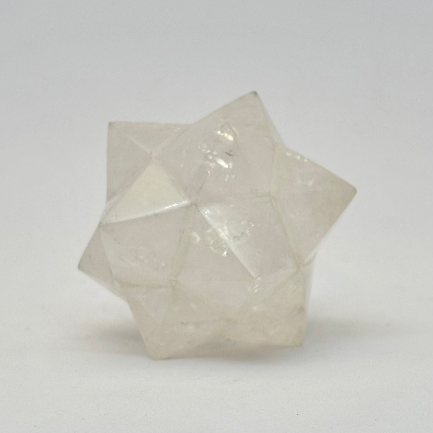 Stelleret Dodekahedron / dobbelt merkaba bjergkrystal Stelleret Dodekahedron / dobbelt merkaba bjergkrystal