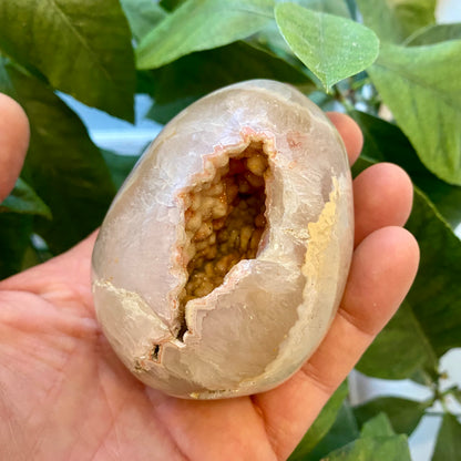 Agat geode, poleret