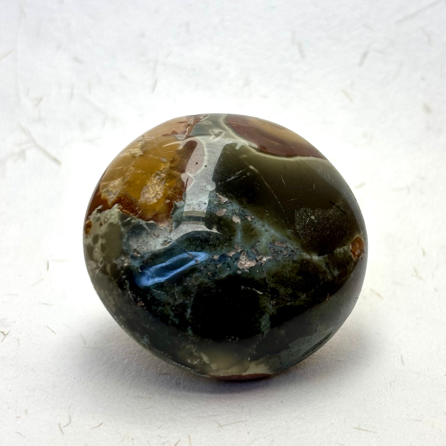 NW. M. Polychrome jaspis palmstone - 5 cm | nr. 16 NW. M. Polychrome jaspis palmstone - 5 cm | nr. 16