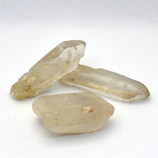 Billede af 3 x naturlig Bjergkrystal 4,5 - 7 cm | nr. 9