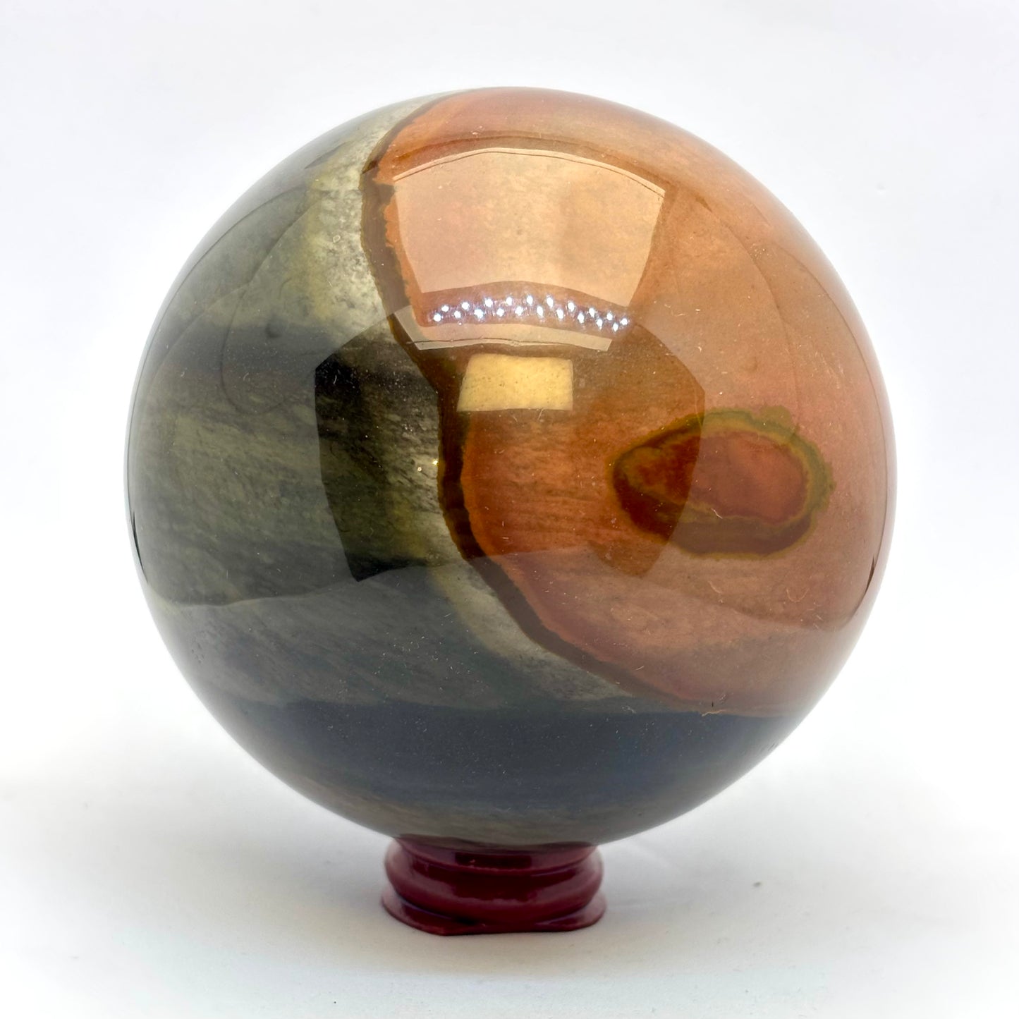 Polychrom jaspis kugle 9,5 cm Polychrom jaspis kugle 9,5 cm