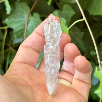 Kartika Vajra Dorje | håndskåret | Himalaya Bjergkrystal | 8,8 cm