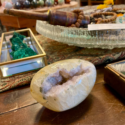 Agat geode, poleret