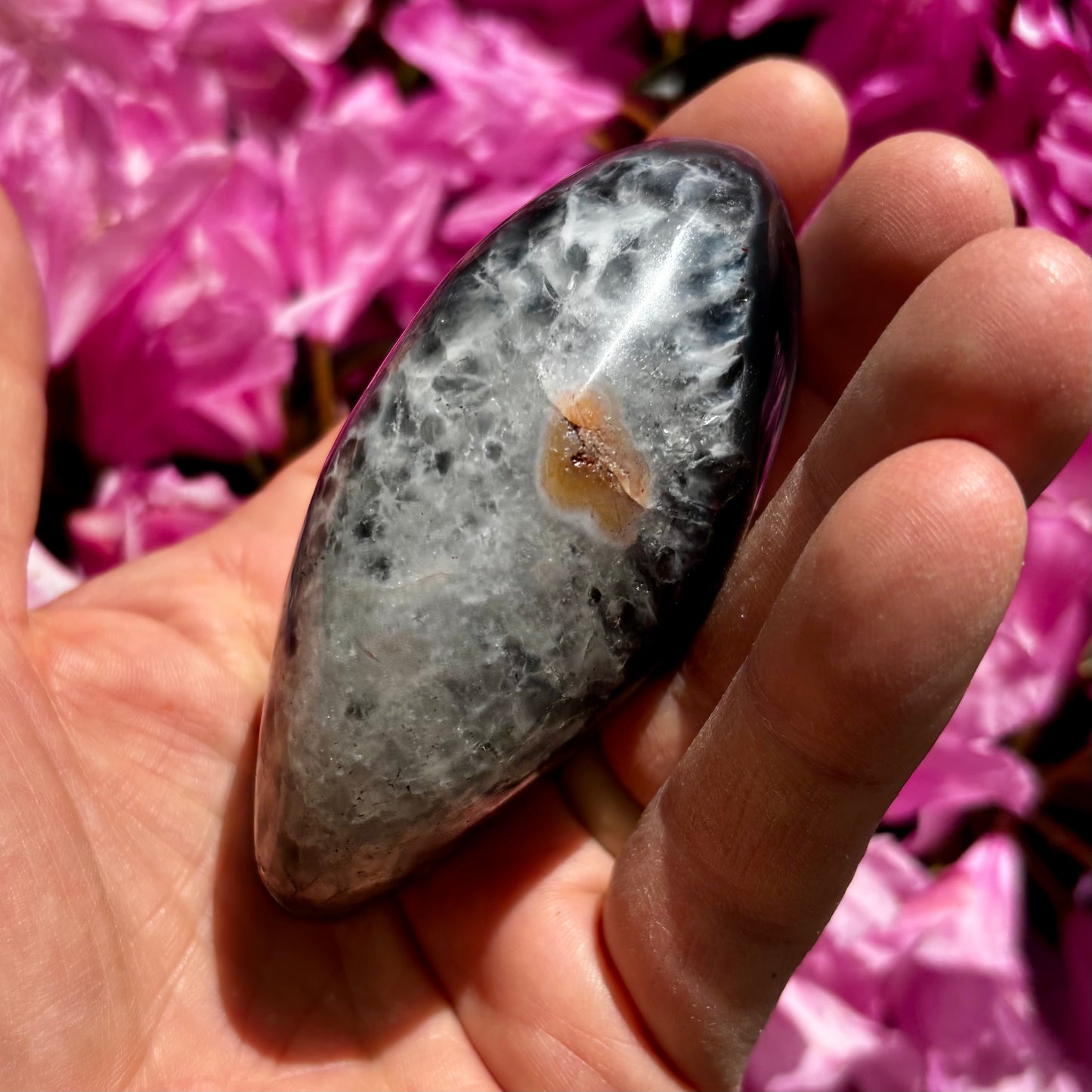 Sashe Agat palmstone 9 cm Sashe Agat palmstone 9 cm