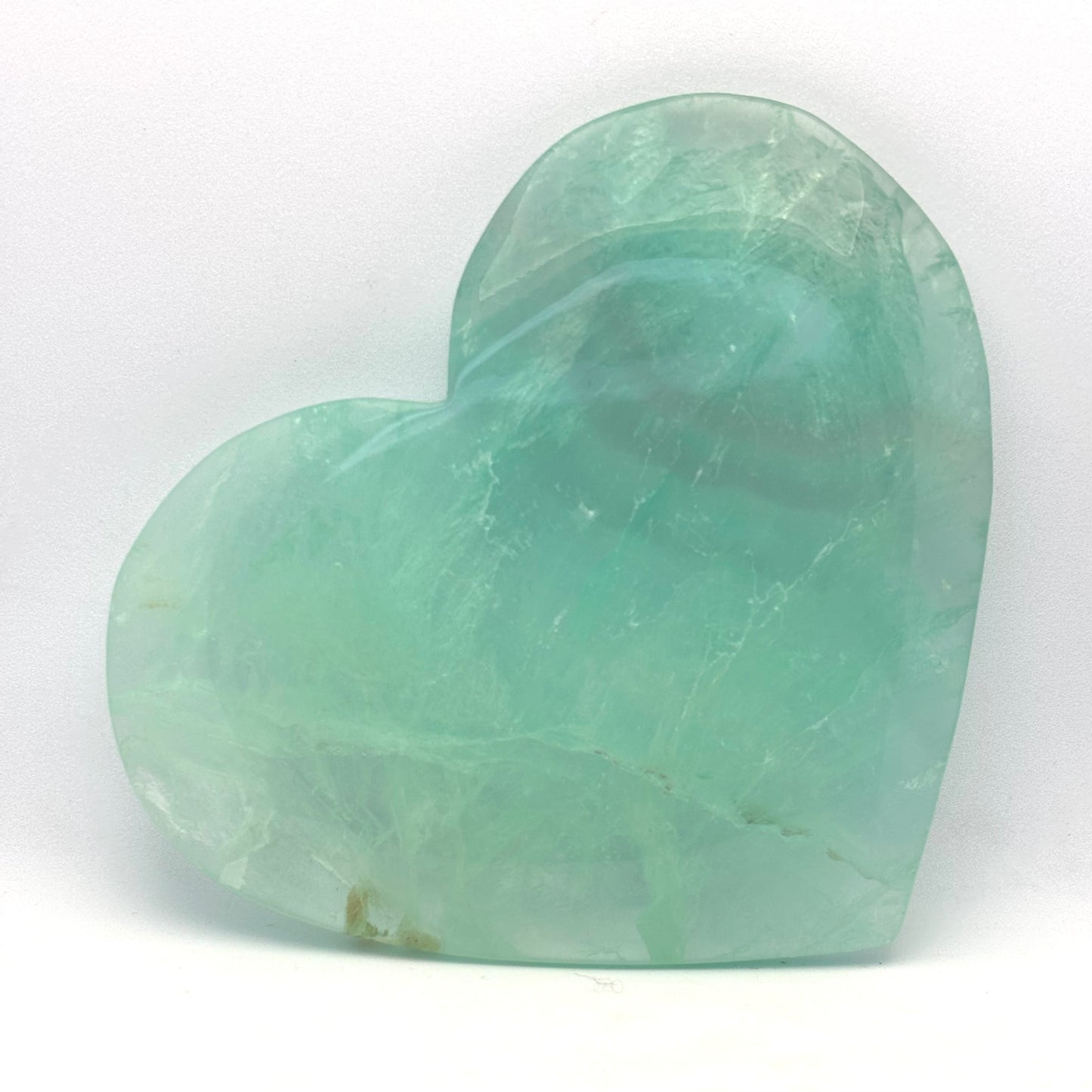 Grøn fluorit hjerte - 12,5 cm | nr. 3 Grøn fluorit hjerte - 12,5 cm | nr. 3