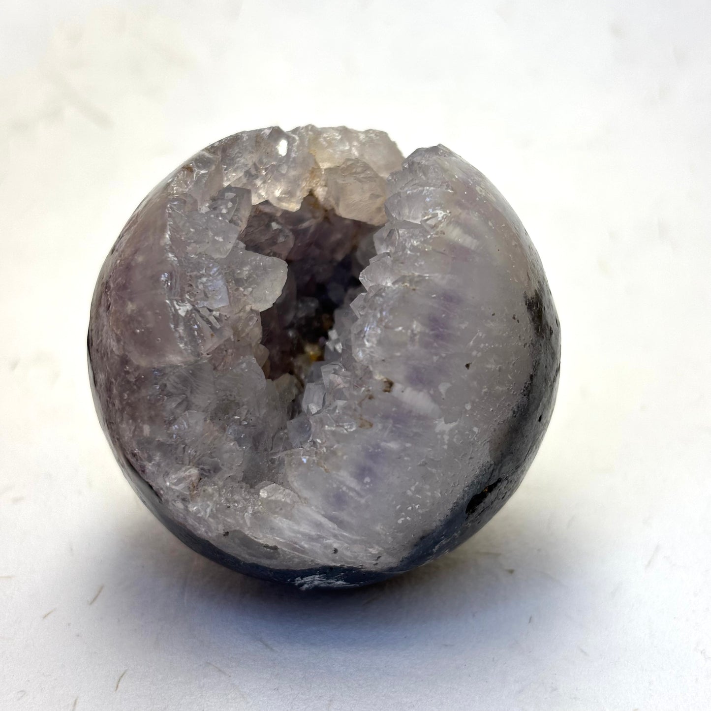 Ametyst / kvarts kugle m. Grotte - 5 cm | nr. 12 Ametyst / kvarts kugle m. Grotte - 5 cm | nr. 12