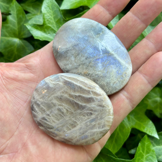 Billede af Månesten palmstone - 6 cm