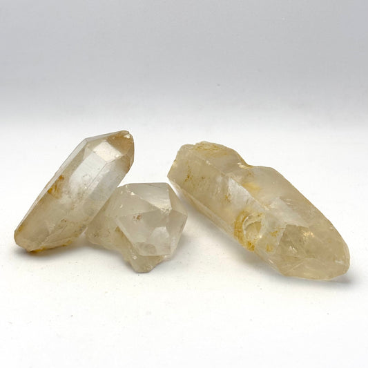 Billede af 3 x naturlig Bjergkrystal 4,5 - 8 cm | nr. 8