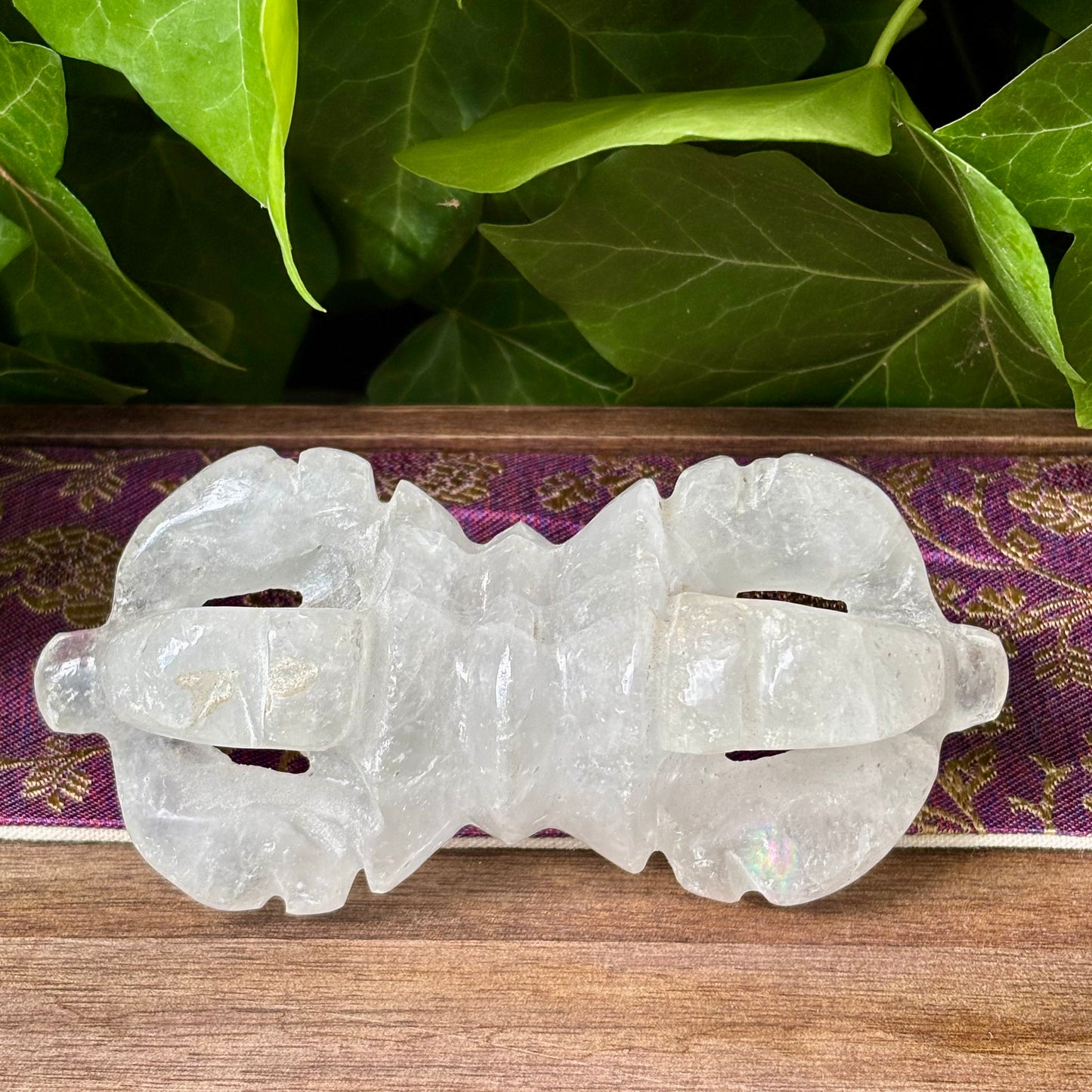 Vajra Dorje | håndskåret | Himalaya Bjergkrystal | 12,8 cm Vajra Dorje | håndskåret | Himalaya Bjergkrystal | 12,8 cm