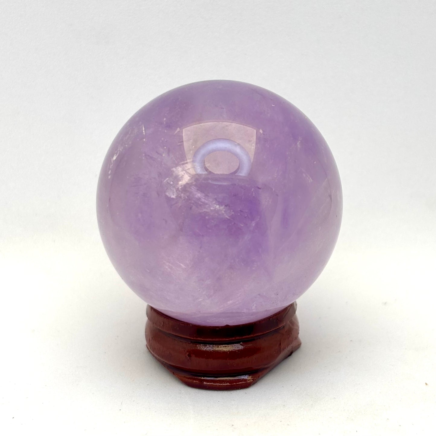 Ametyst kugle, klar og lys - 4,3 cm | nr. 7 Ametyst kugle, klar og lys - 4,3 cm | nr. 7