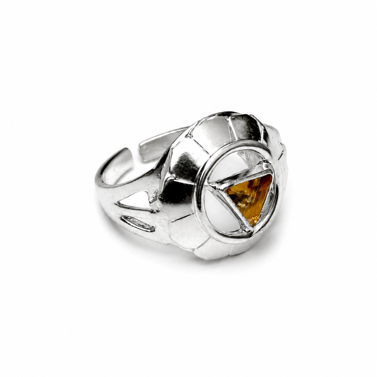 Solar Plexus fingerring | 925 Sterling Sølv og Citrin Solar Plexus fingerring | 925 Sterling Sølv og Citrin