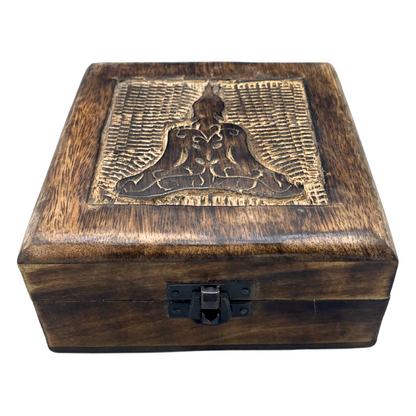 Mangotræ skrin - Buddha | 13 x 13 cm
