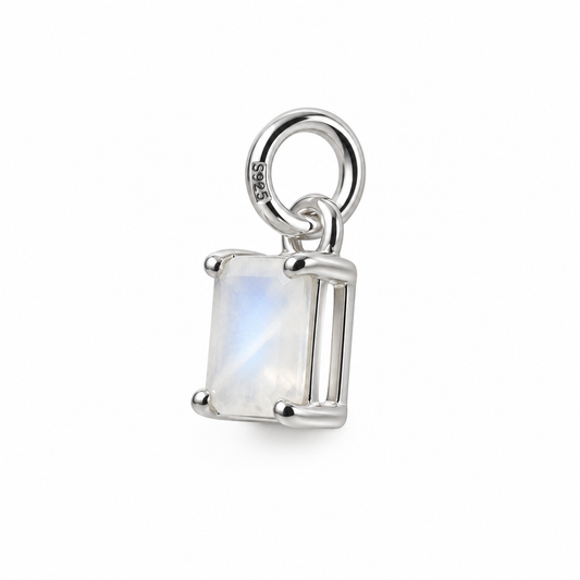 Billede af Moonstone charm – 925 Sølv vedhæng