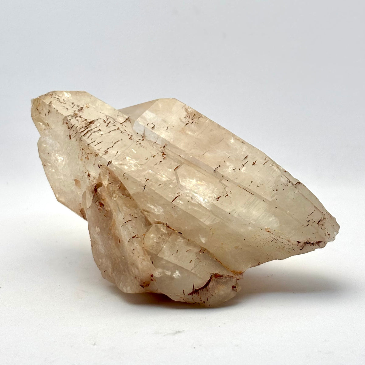 Hæmatoid Bjergkrystal klynge, Zambia  10,5 cm | nr. 1 Hæmatoid Bjergkrystal klynge, Zambia  10,5 cm | nr. 1