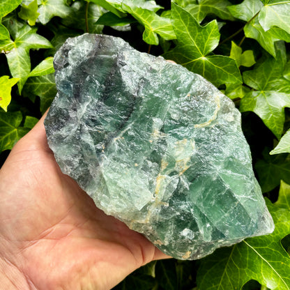 Regnbue fluorit bjerg - 19 cm