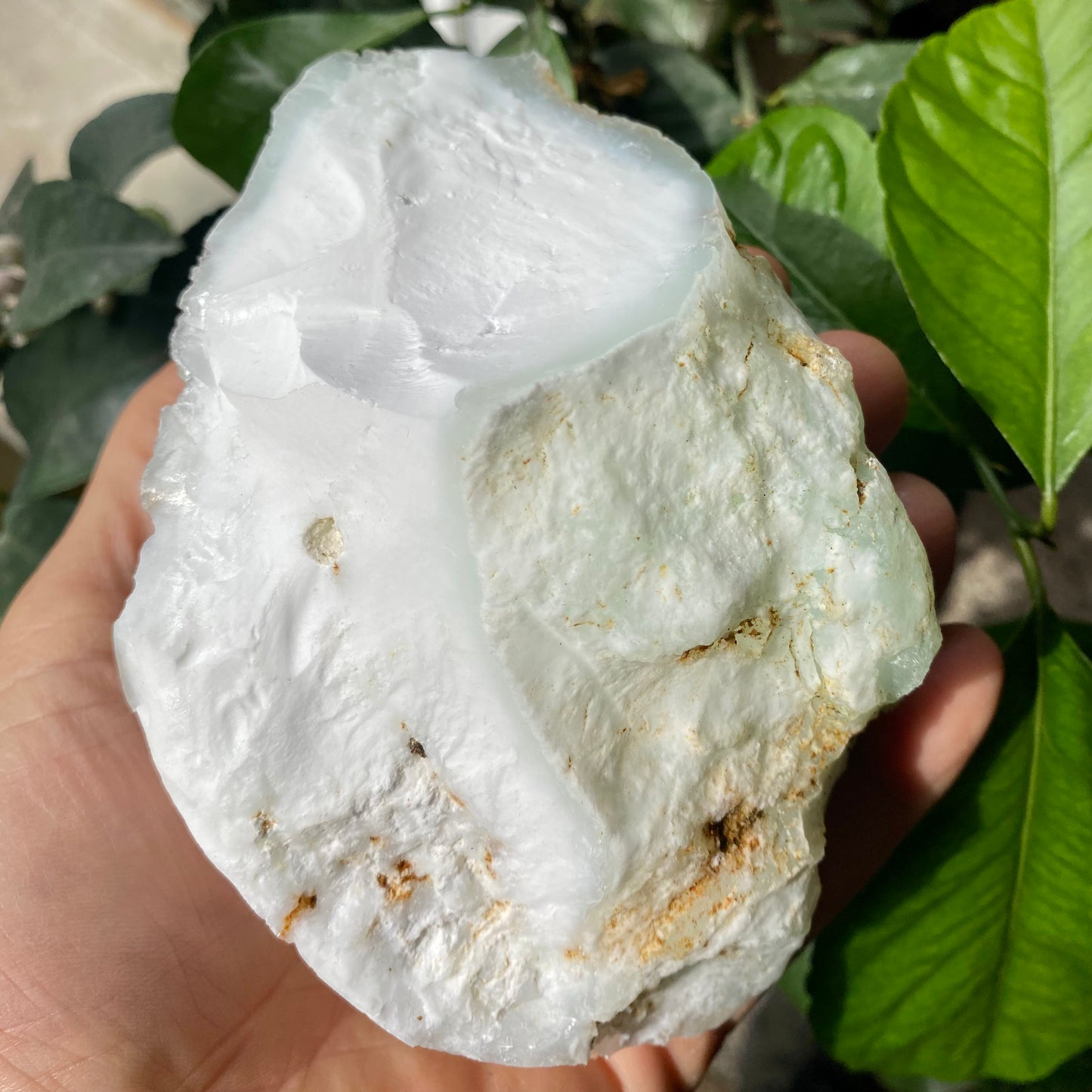 Cacholong naturlig 15 cm Cacholong naturlig 15 cm