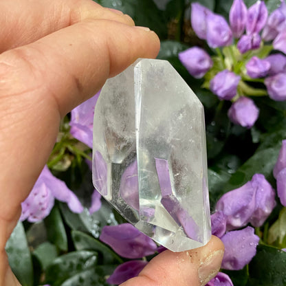 Bjergkrystal poleret stykke 6 cm