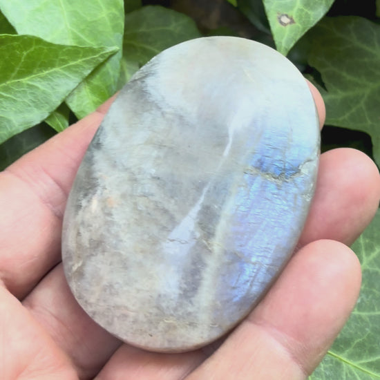  Billede af Månesten palmstone - 6 cm
