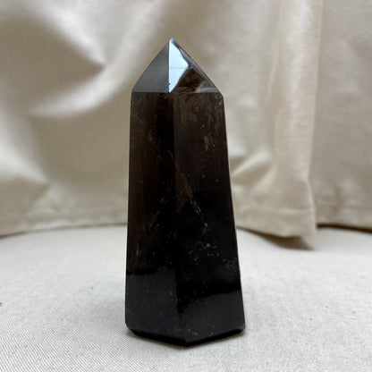 Røgkvarts poleret tårn - 7,5 cm