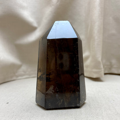 Røgkvarts poleret tårn - 7,5 cm